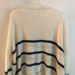 Blue & White Stripped Lightweight Sweater